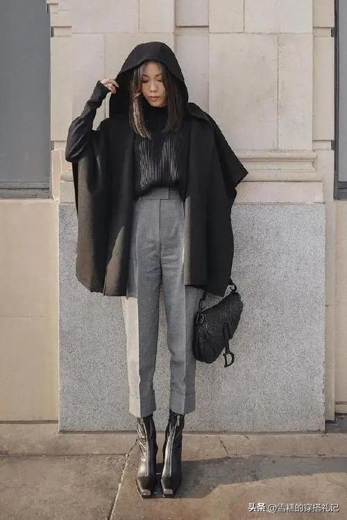 秋冬季短筒软底马丁靴搭配,冬季粗跟短筒马丁靴搭配