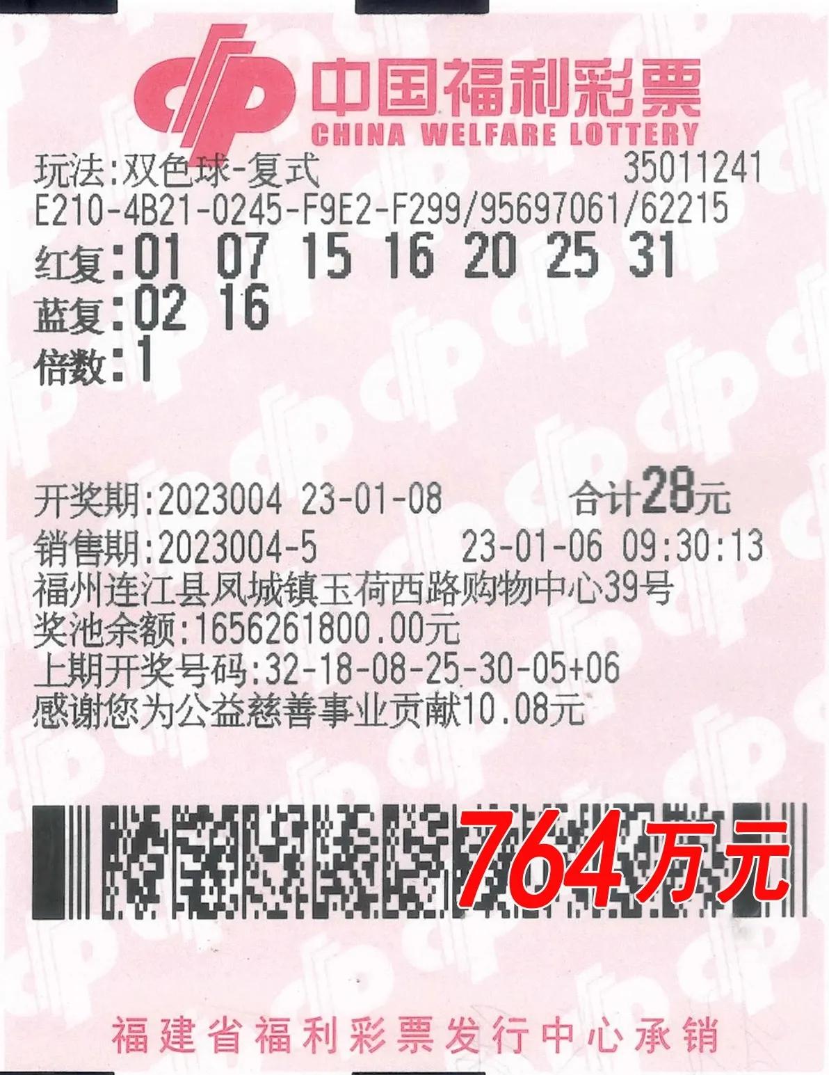 中奖是真的！福州男子返乡过年意外命中双色球764万，直呼太神奇