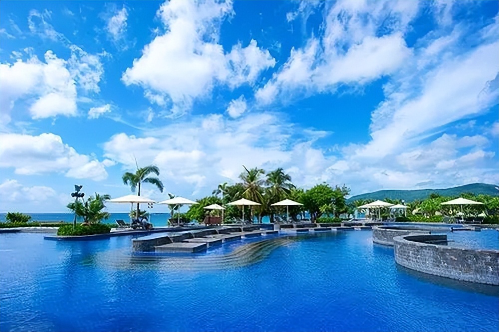 三亚静谧凤凰岛,三亚湾凤凰岛热带风情