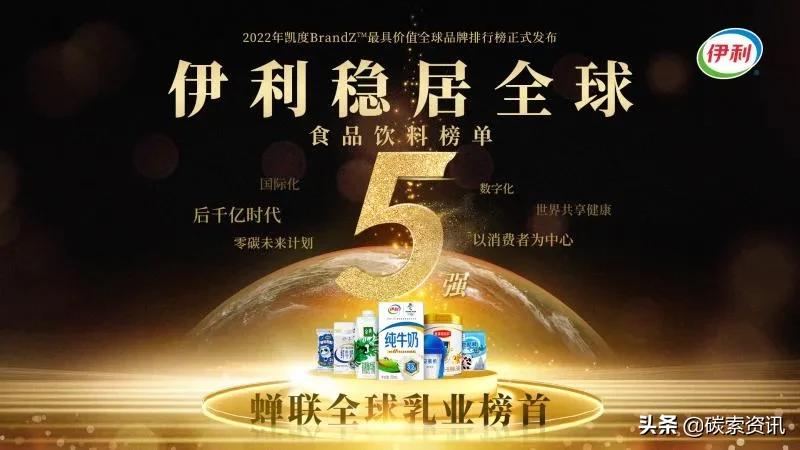 伊利世界乳业排名,2020年中国食品饮料百强榜伊利