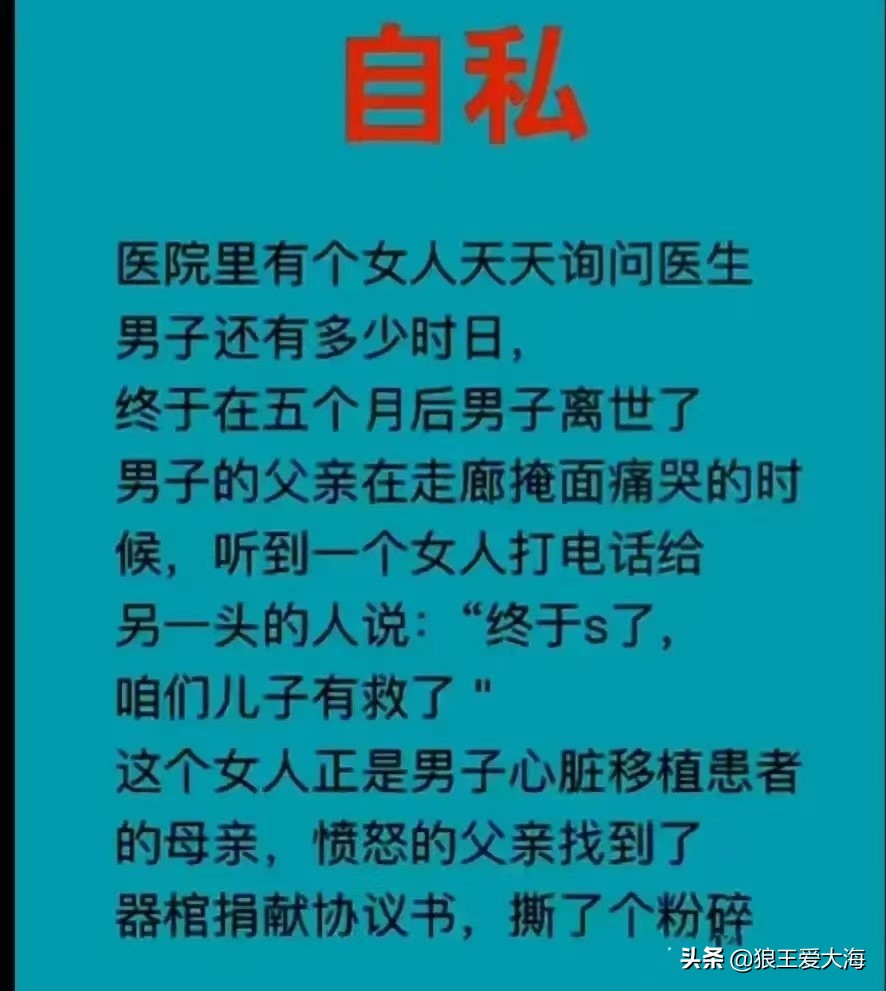 无私奉献被世俗击败后，显得苍白无力