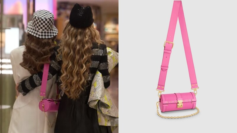 《艾蜜莉在巴黎2》Emily爱包盘点粉橘编织呼应渡假轻松氛围