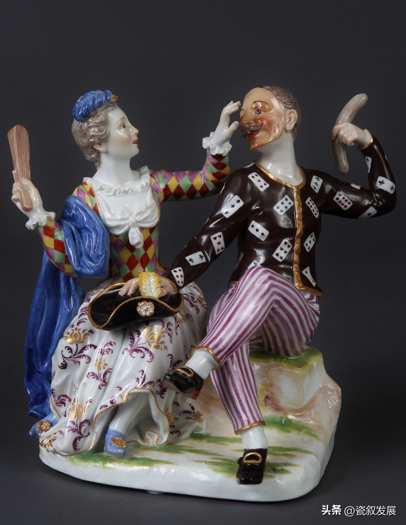 带着“烟火气”的德国梅森Meissen御窑人物瓷塑之小丑角色造型