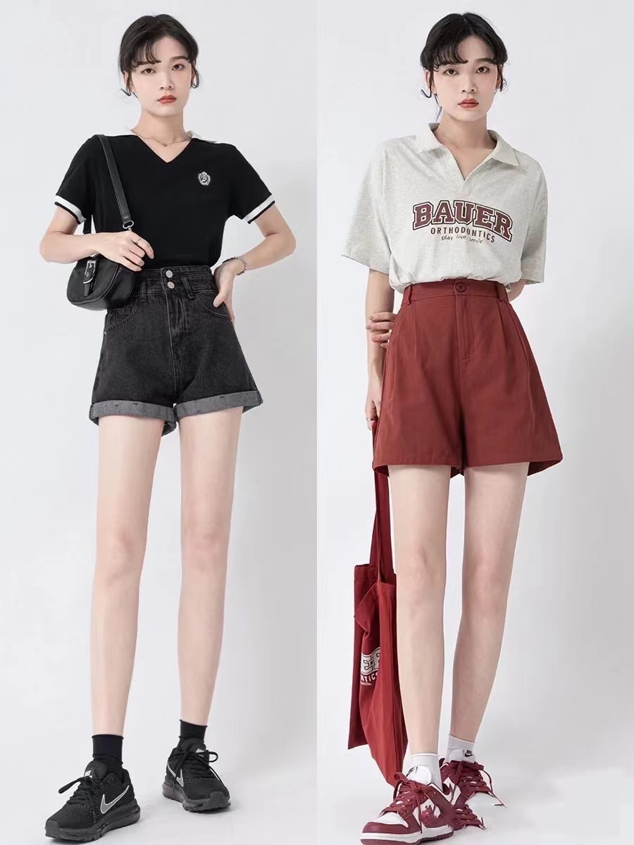 夏天穿短裤怎样让腿视觉上显瘦,短裤怎么穿搭显瘦显腿长