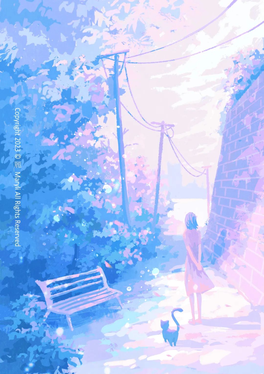 绿色、蓝色、紫色|都是爱你的颜色|原创插画师联盟第17期