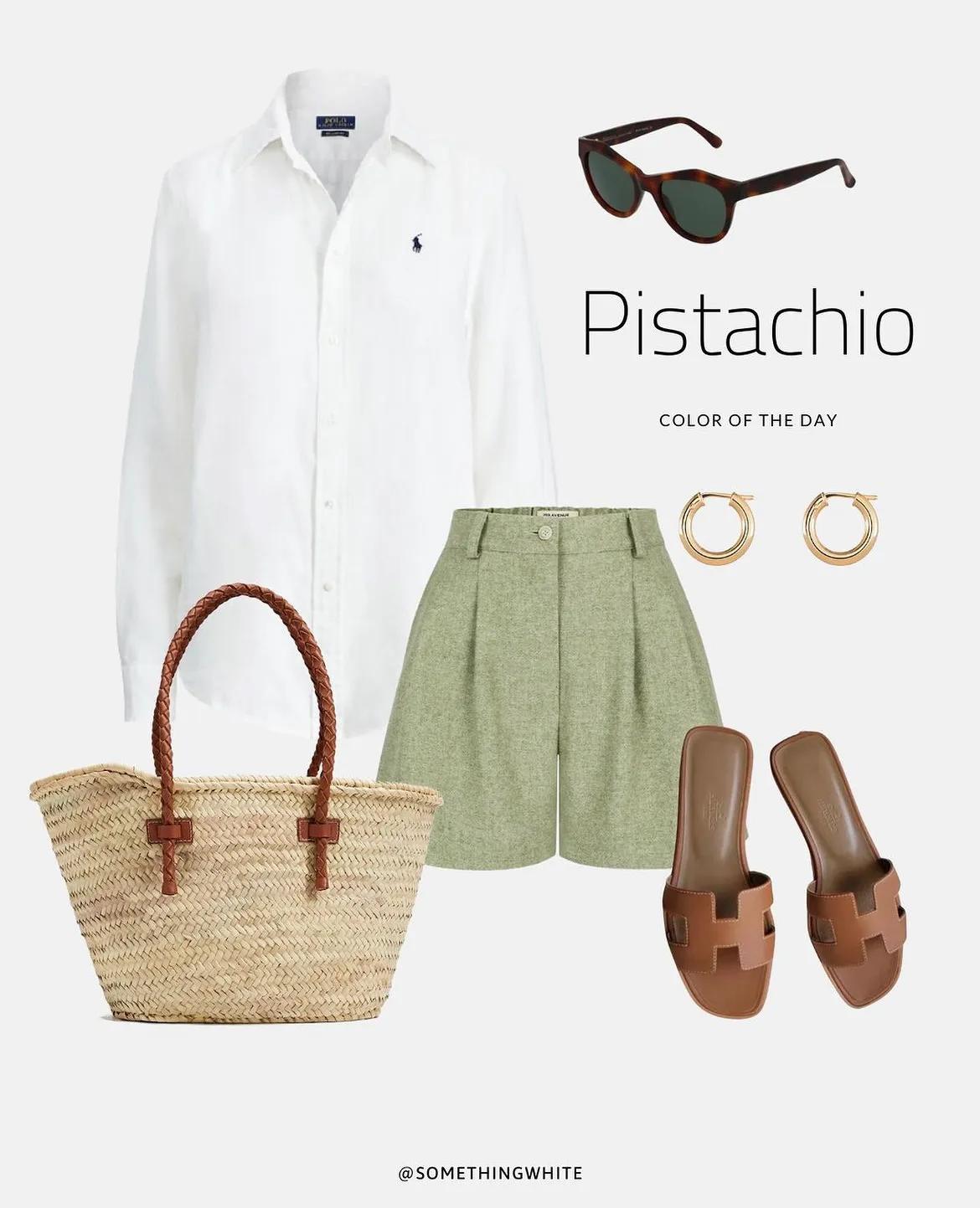 开心果绿颜色的衣服图片,开心果色衣服穿搭