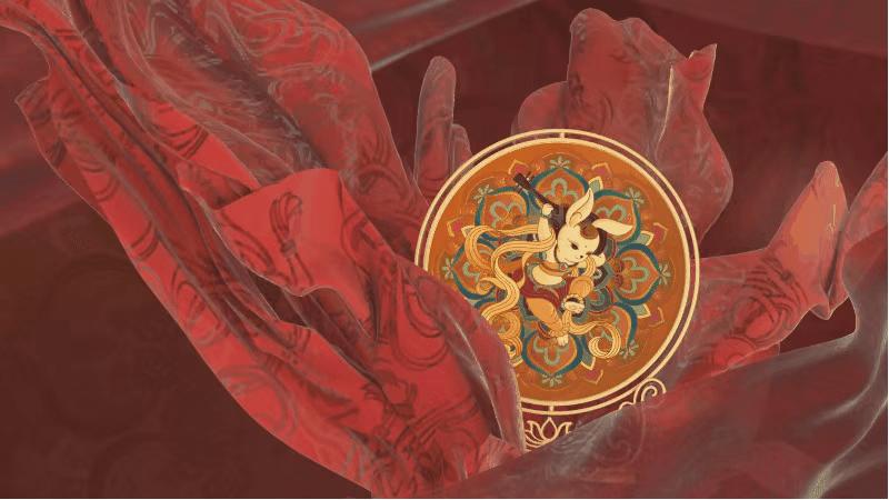 中国传统兔纹样图案,兔子传统纹样