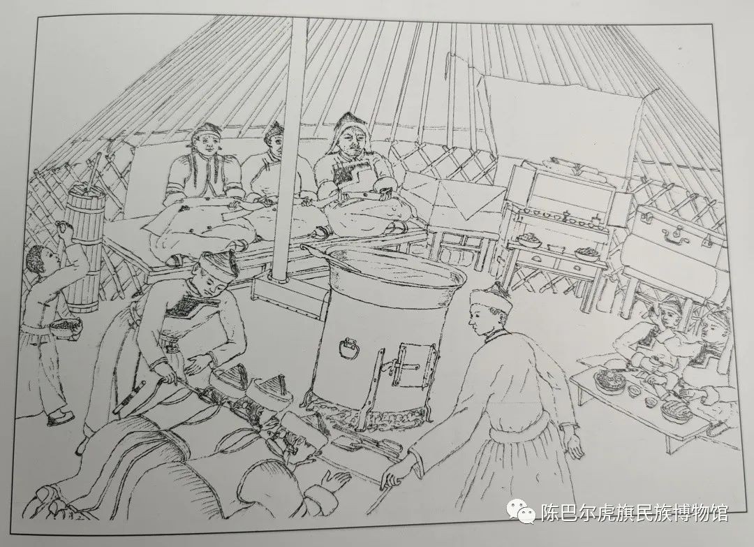 蒙古小炉,蒙古包地炉