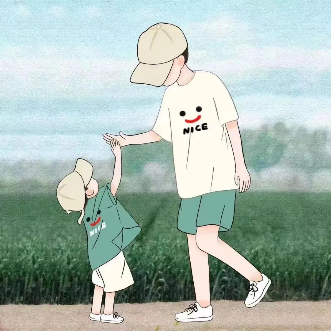 两个儿子亲子头像手机壁纸,亲子头像锁屏壁纸