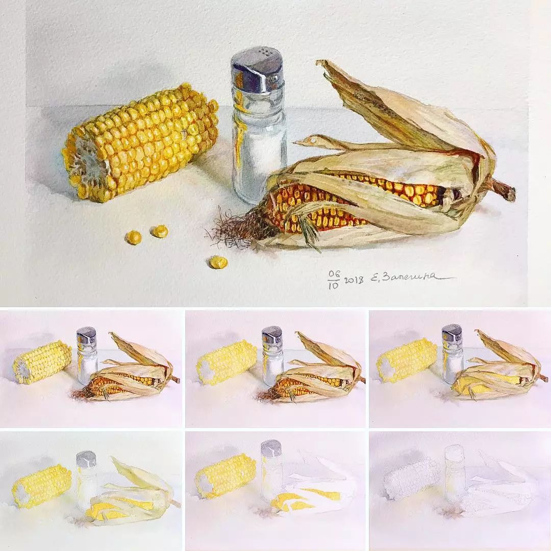 水彩画面脏？颜色单薄？不会调色，简单教程让你从小白变成大神