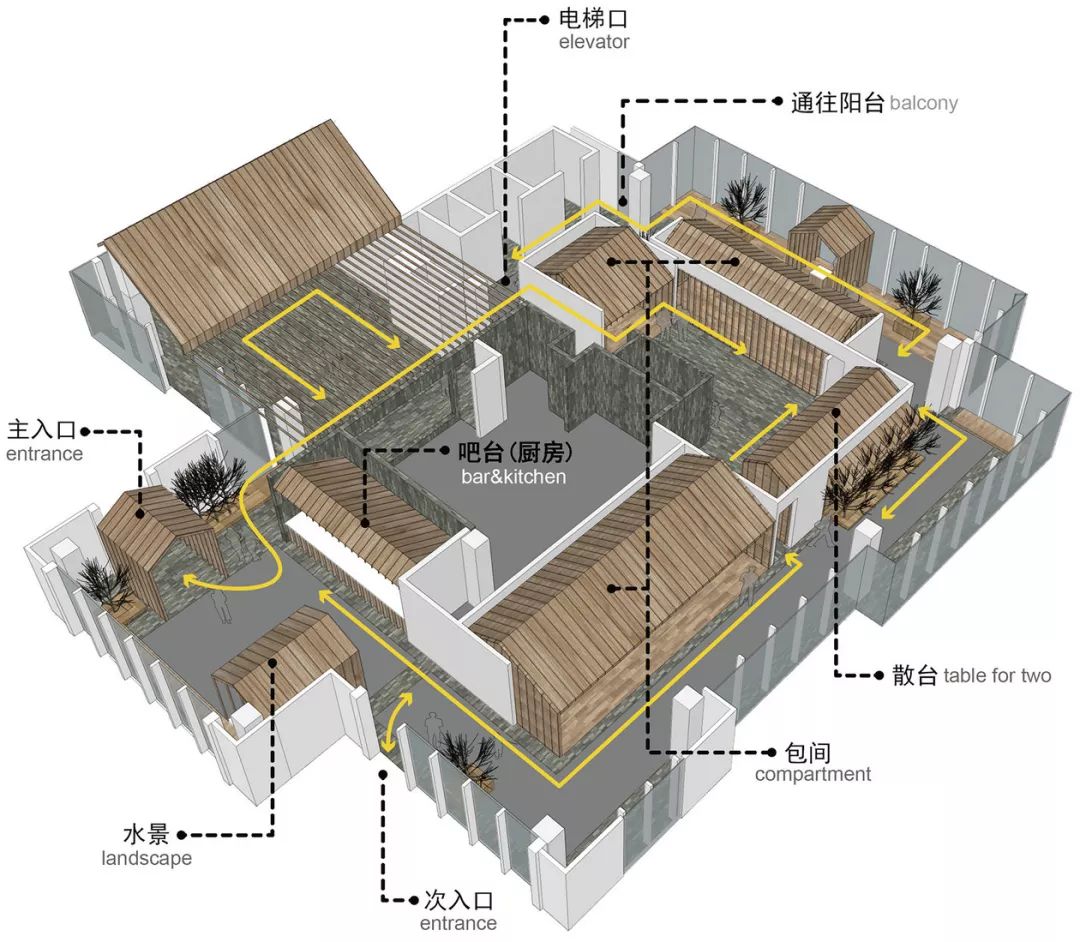 新中式餐厅饭店装修设计,大型餐厅装修设计案例欣赏
