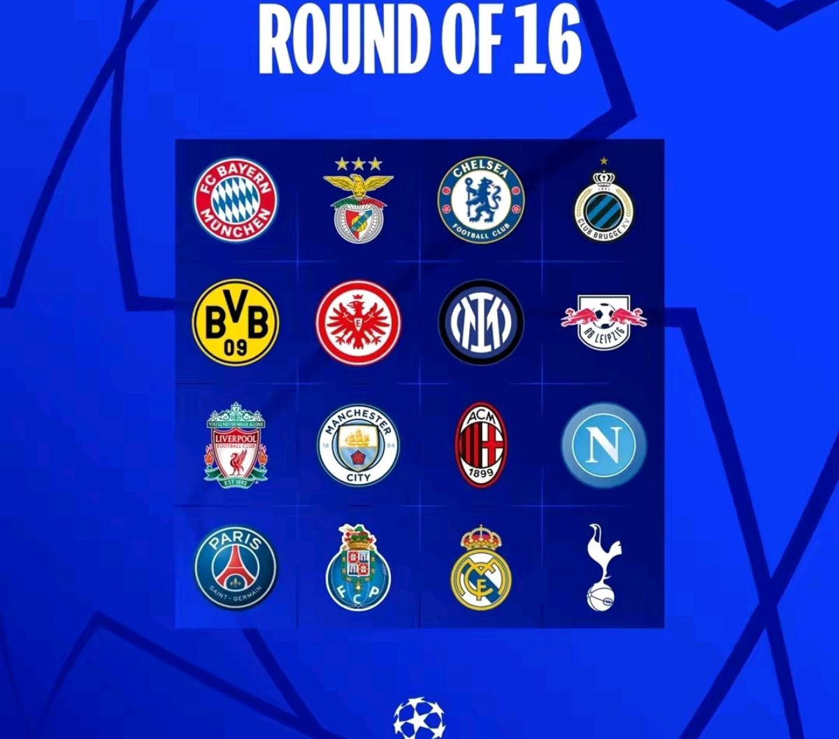 欧冠16强出炉英超大获全胜,欧冠16强全部出炉英超成最大赢家