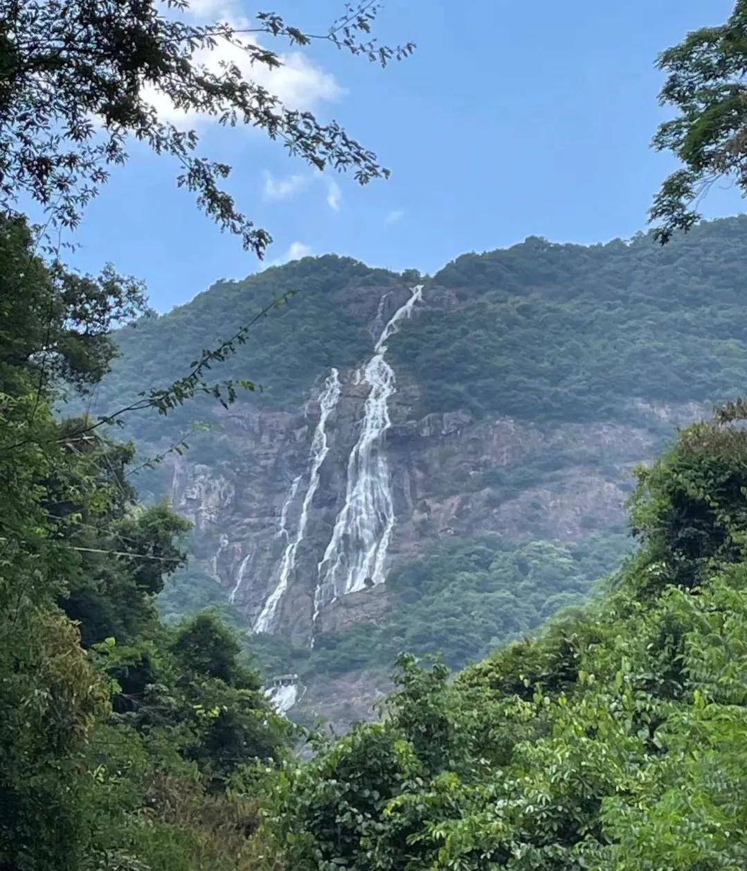 广州白水寨瀑布半人工半自然,广州市白水寨游玩景点