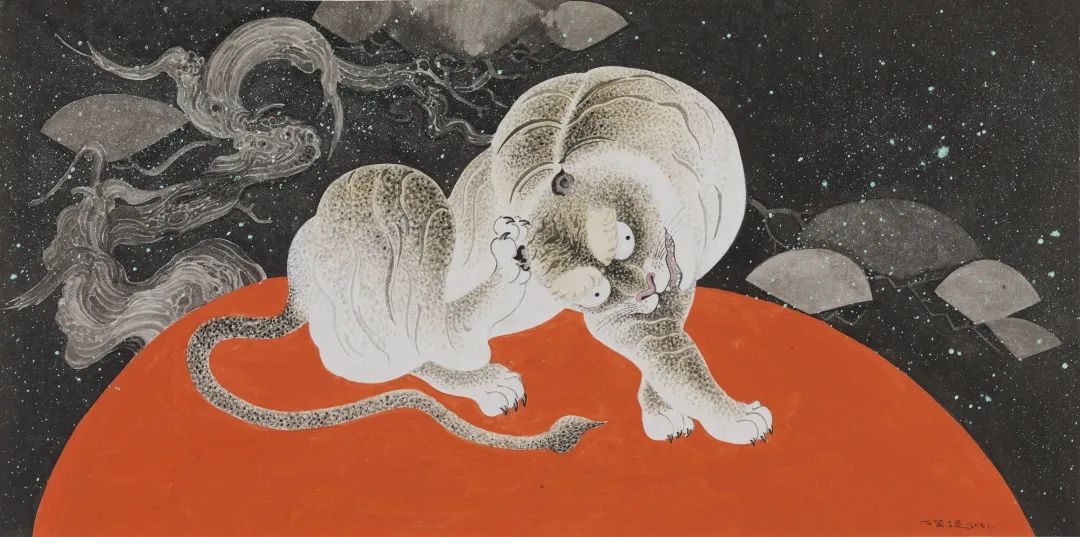 严谨细致的书法,水墨气韵生动的线描