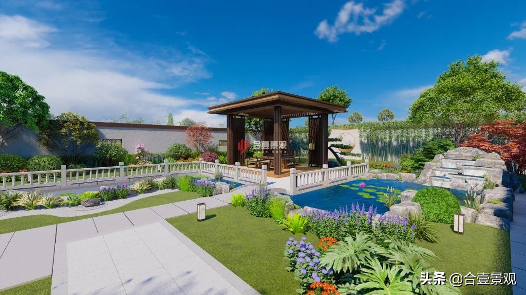 庭院设计带亭子,庭院设计木亭子