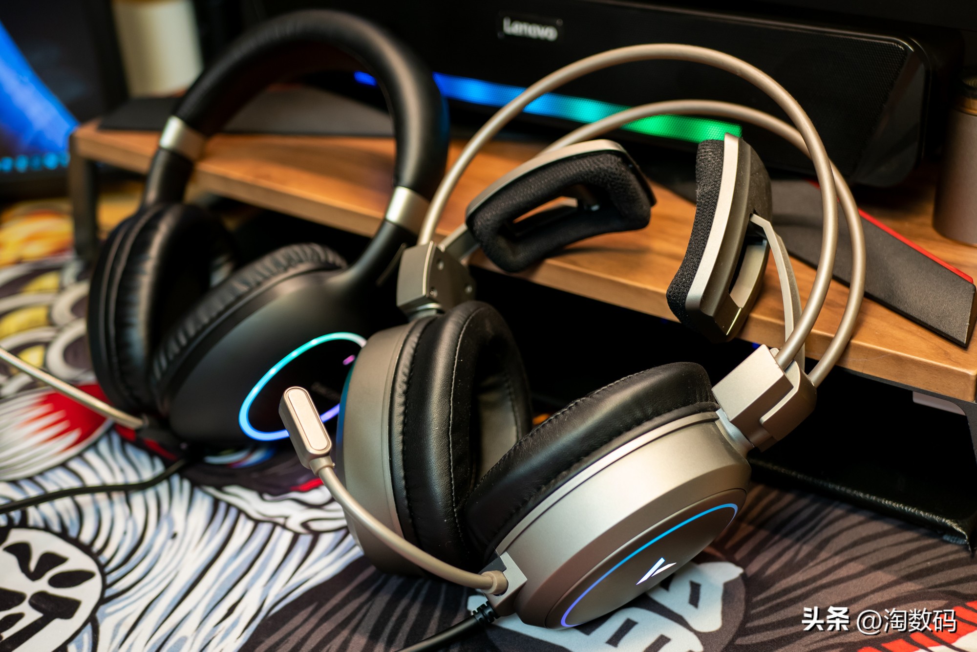 拒绝洋垃圾¥39入手RGB灯数字7.1虚拟声电竞游戏耳麦GH06开箱简评