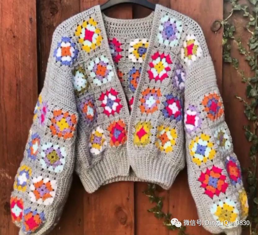 「针织作品」漂亮的祖母格图案夹克2022精品系列