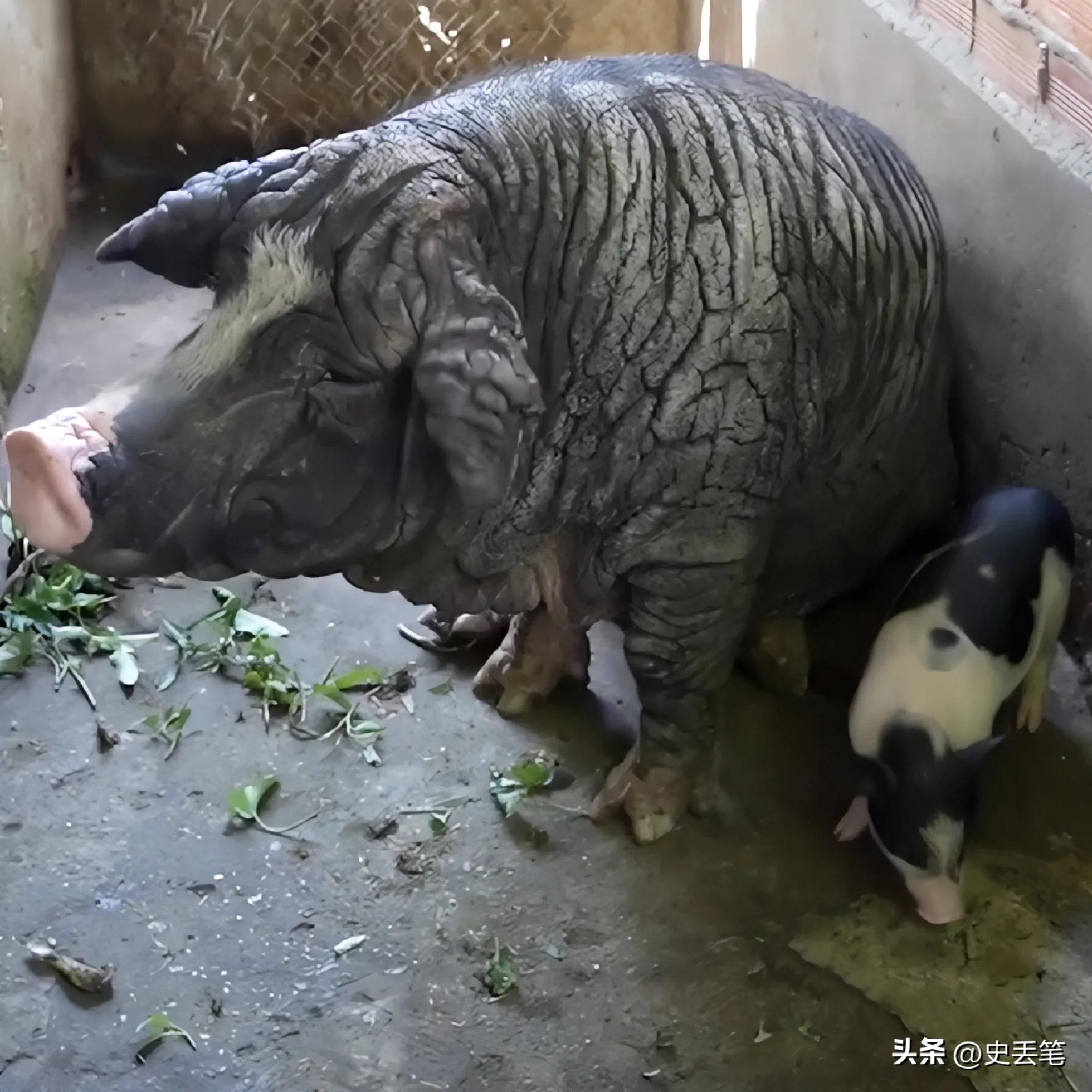 越南大妈家里养了只皱皮老母猪，称低于115万坚决不卖