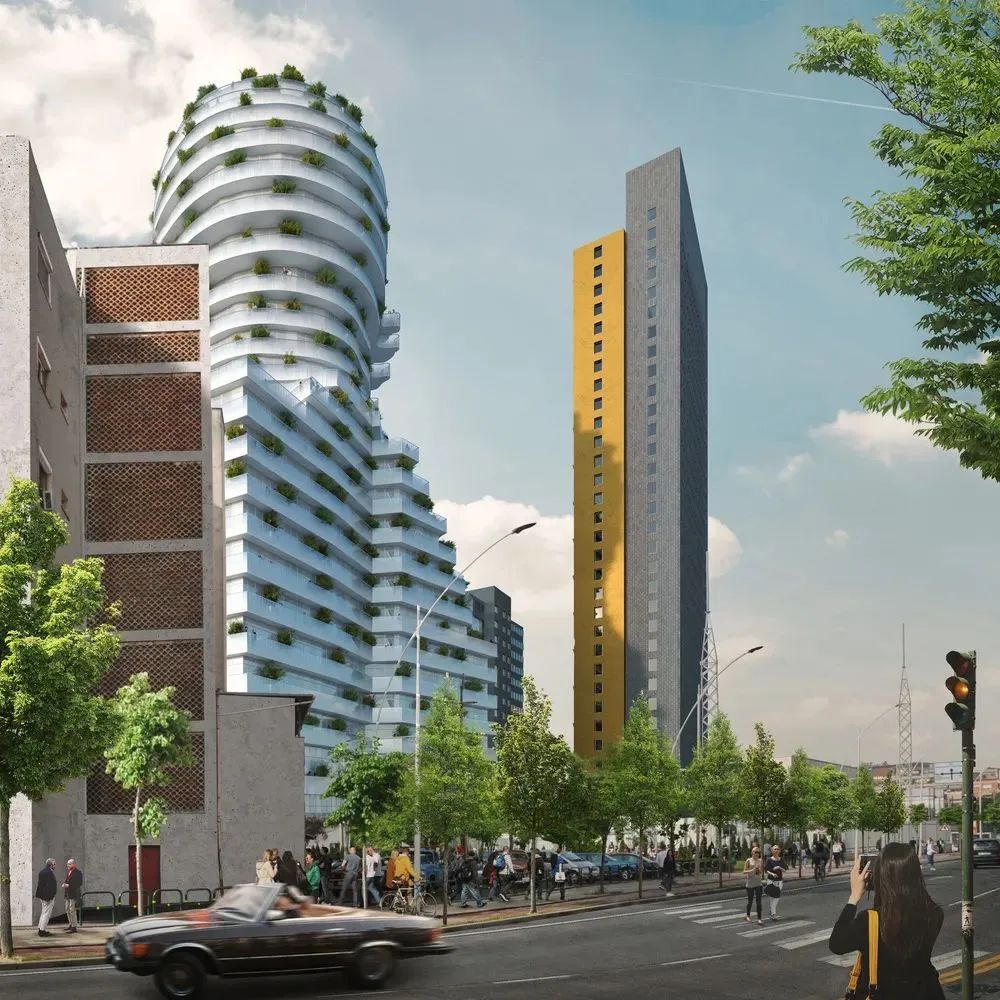 各种地标建筑的设计方案,城市居住区绿色建筑设计