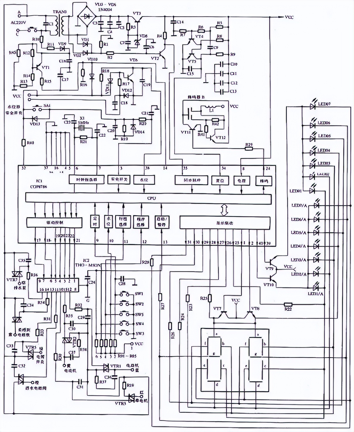 自制家用洗衣机维修视频,全自动洗衣机PLC编程梯形图