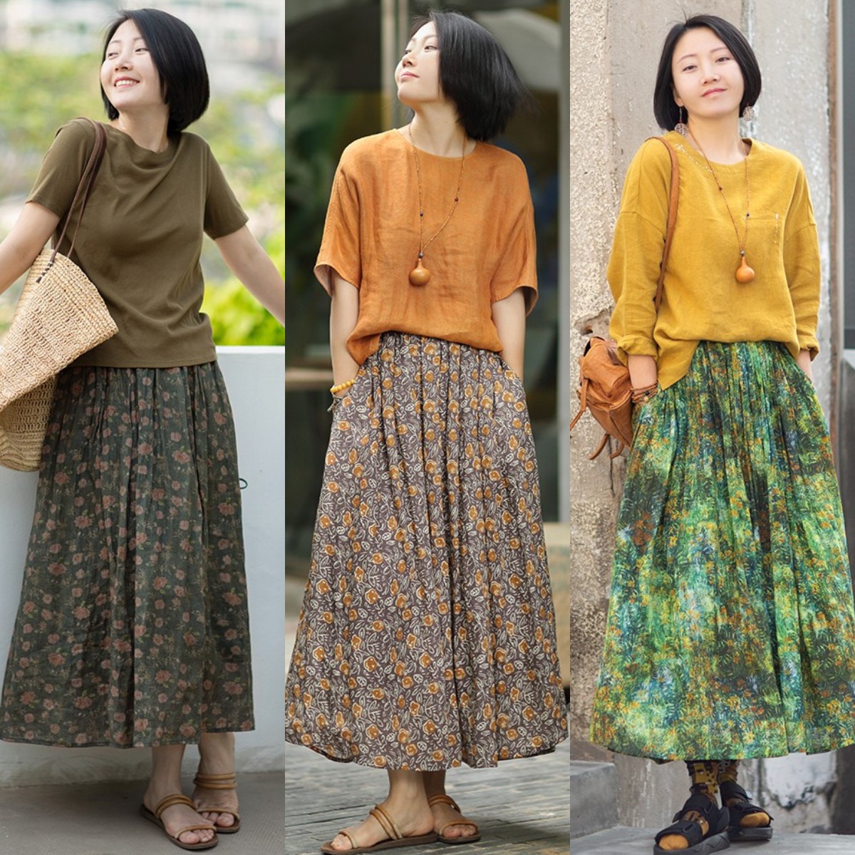 夏季45岁穿什么半身裙合适显瘦,适合20岁女生穿的半身裙