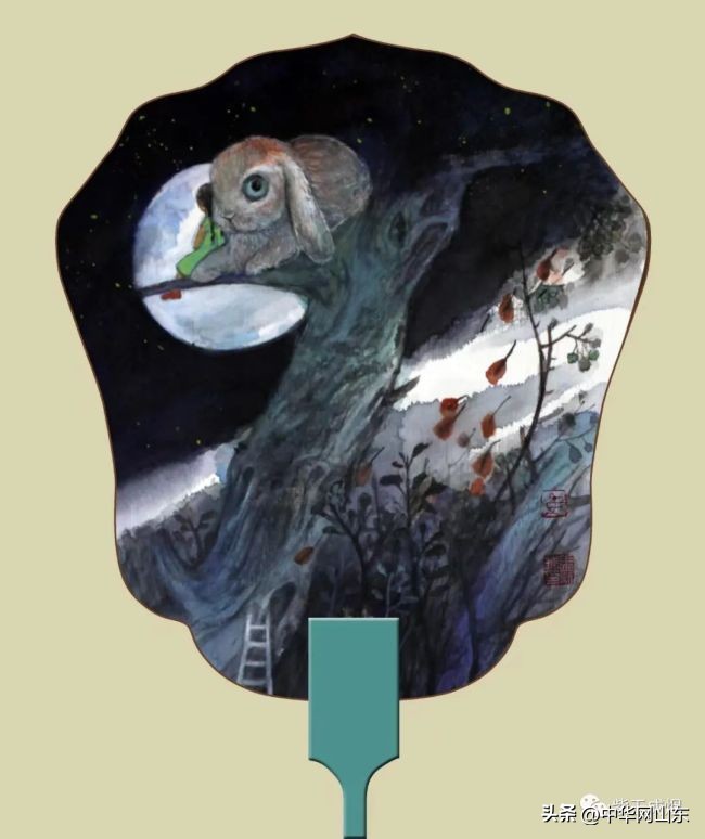 著名画家马新胜的“童画”礼物：我和兔子有个约会