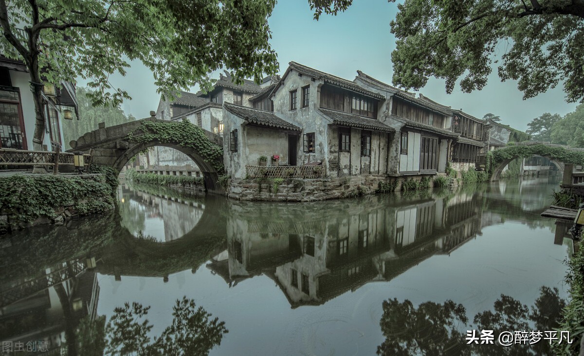江苏昆山周庄古镇景区,江南水乡古镇昆山周庄美景赏析