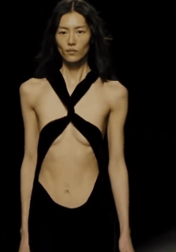 刘雯穿大翅膀走秀视频,刘雯贺聪维密