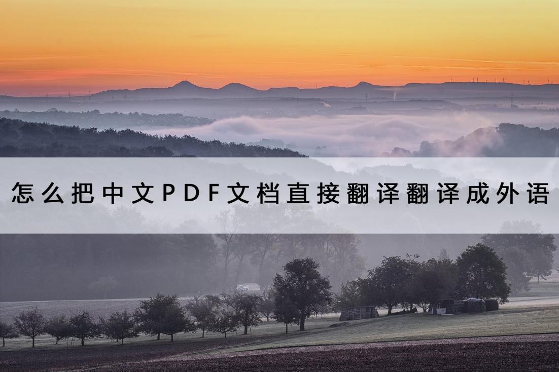 怎样把英文pdf翻译成中文,如何将英文的pdf翻译成中文