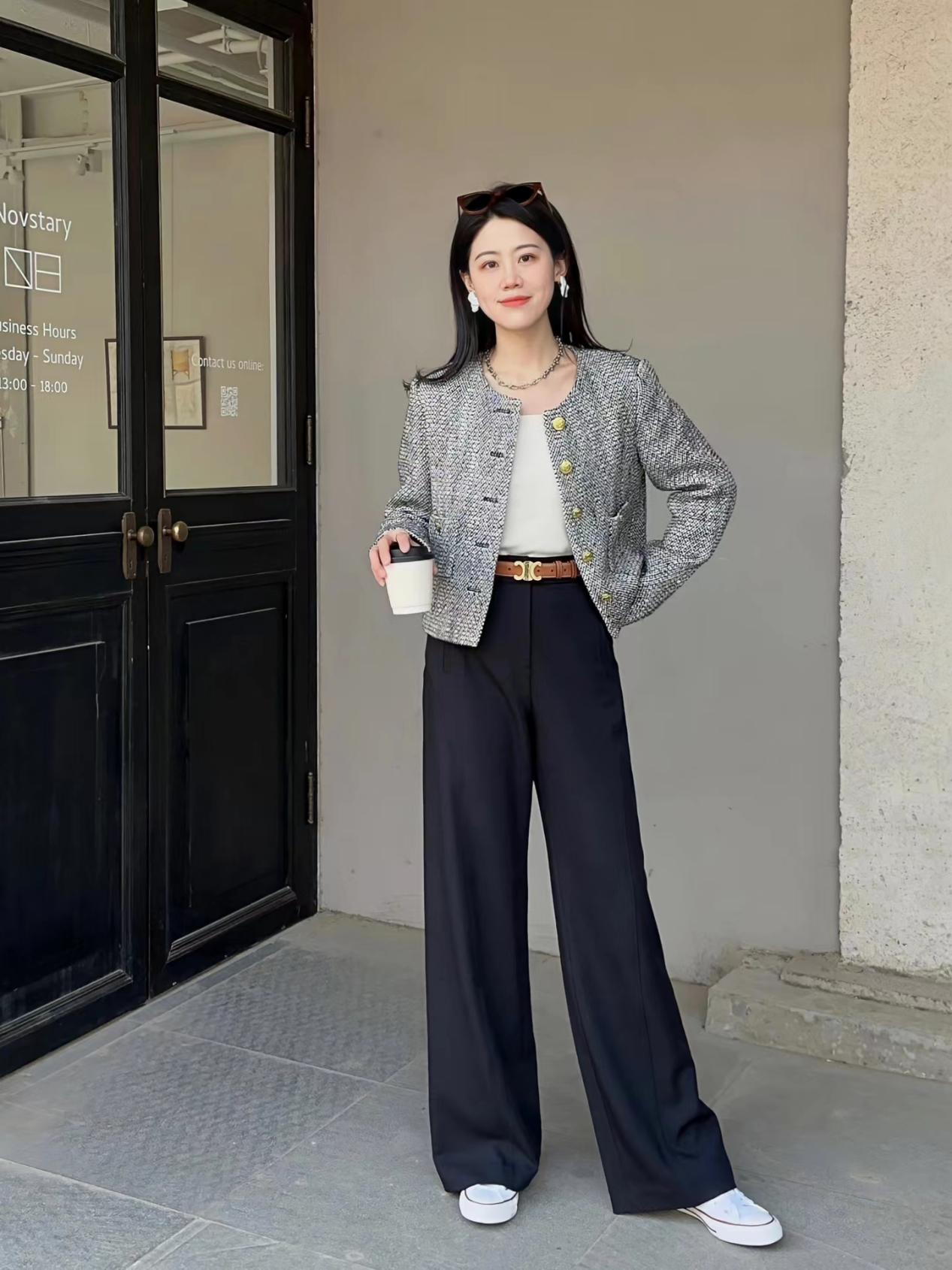 今年最火的裤子小脚裤西装裤,直筒阔腿裤显瘦显高春秋西装裤