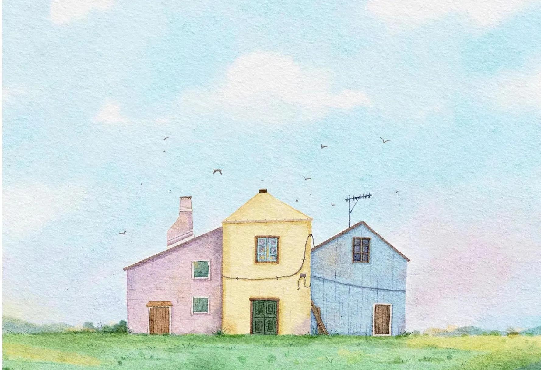 一组极具个人风格的插画,一组很有意境的插画