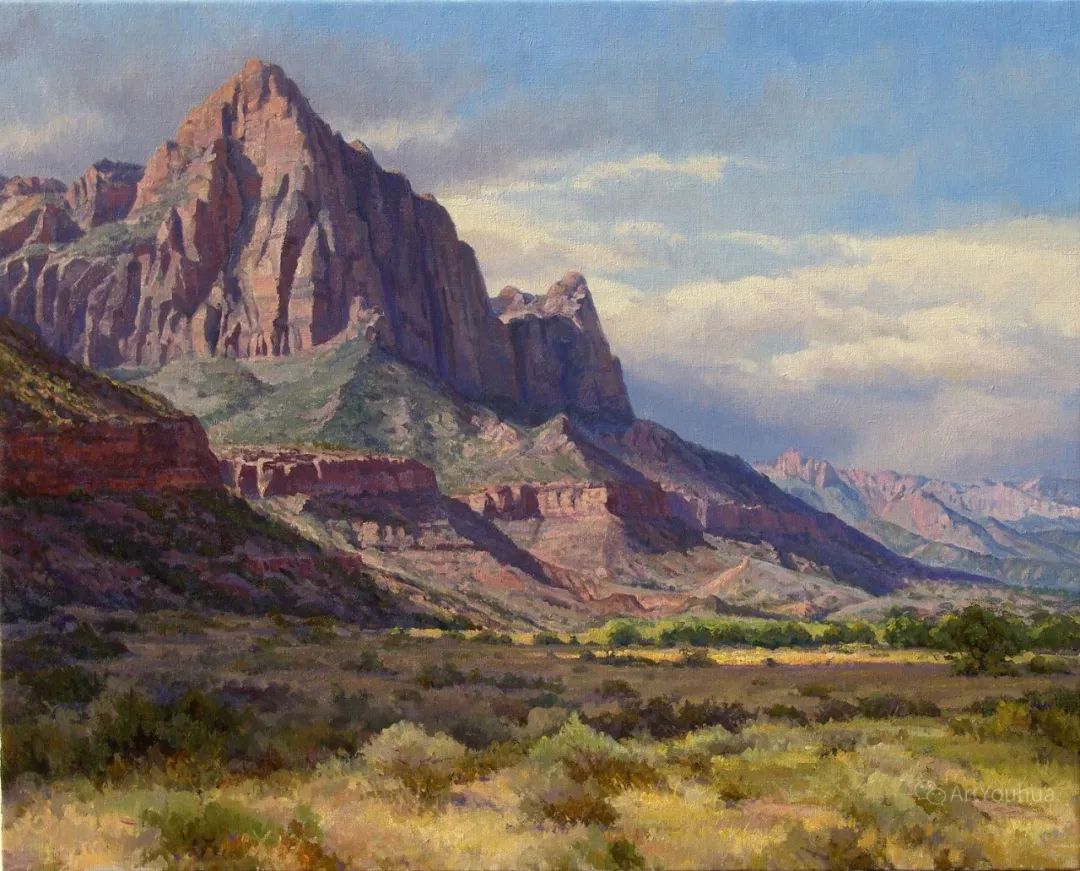 大师笔触生动的风景油画,视觉冲击力很强的风景油画图片