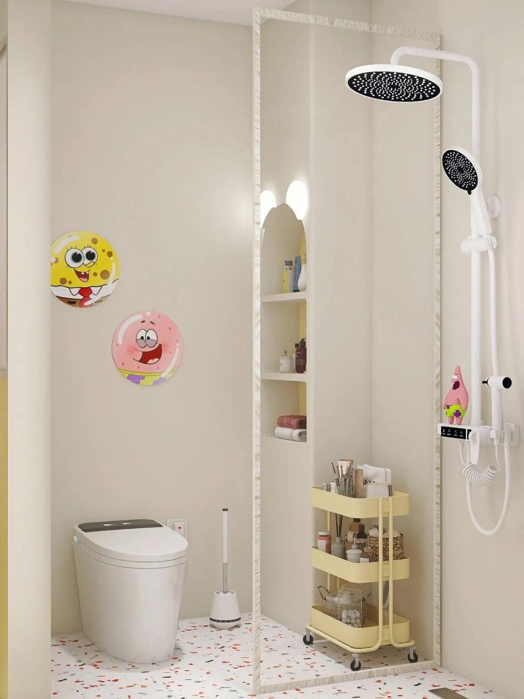 卫生间3色效果图,30款卫生间干区效果图