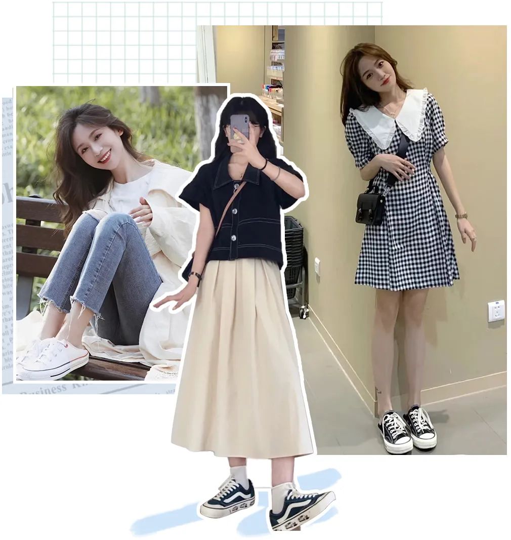 厚底帆布鞋女百搭显瘦,帆布鞋穿搭显瘦