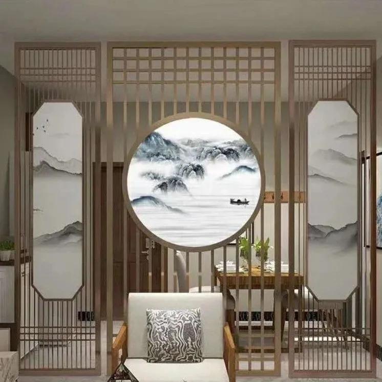 拉丝玫瑰金玄关屏风隔断,玫瑰金不锈钢屏风