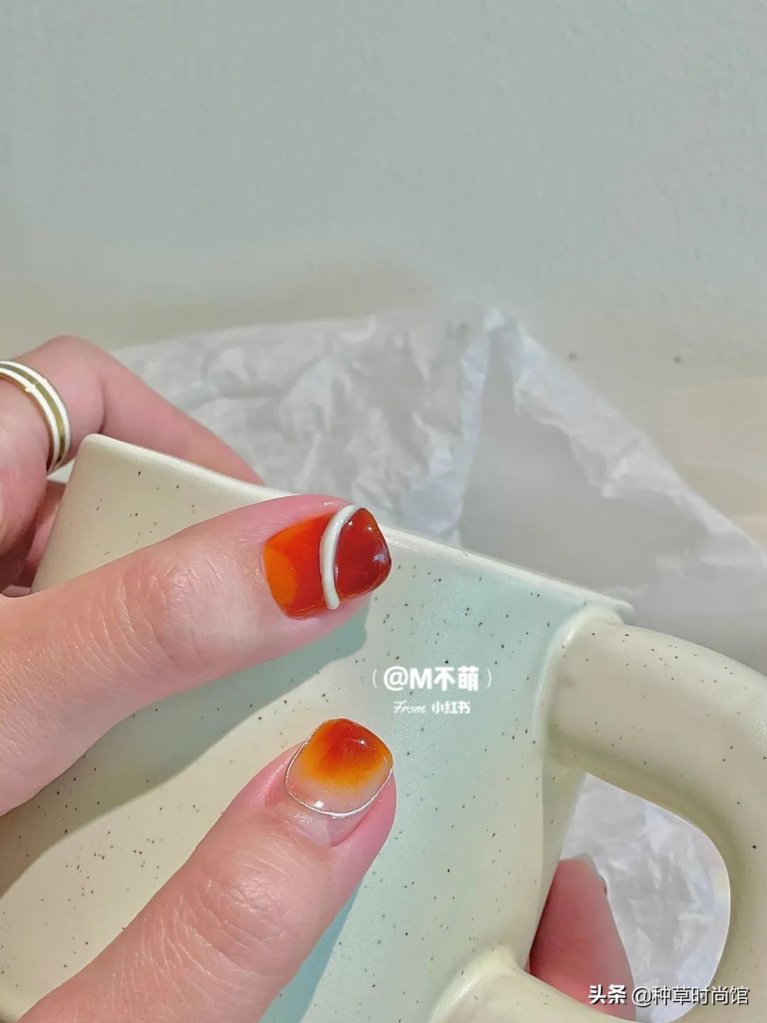 秋冬超显白高级感美甲,春日美甲图片最新款百搭