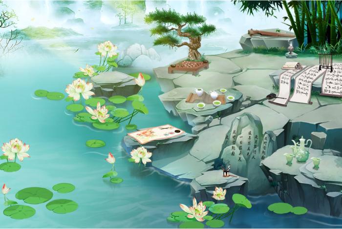 碧荷生香,竹风穿庭,三首古诗,漫阅盛夏风景,细品岁月清欢