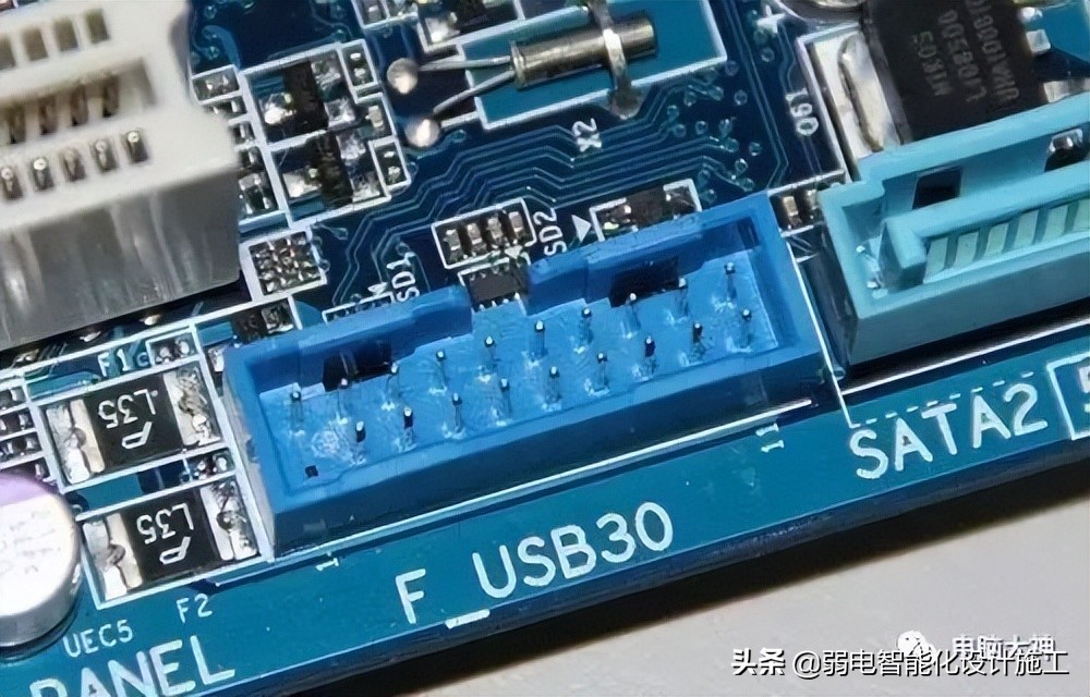 迷你电脑主板接口讲解图,电脑主板硬盘接口详解图