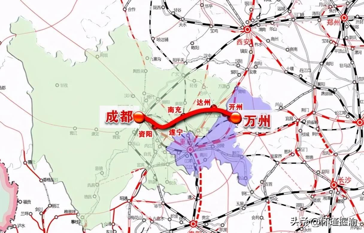 成都至郑州高铁什么时候全线通车,成都至重庆铁路最快路线
