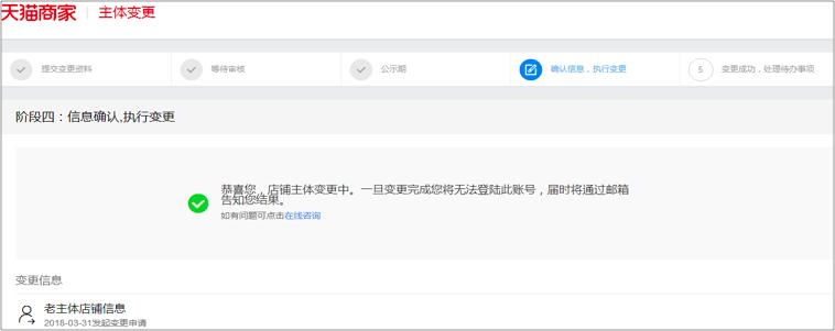 天猫主体变更标准是什么,天猫主体变更的流程
