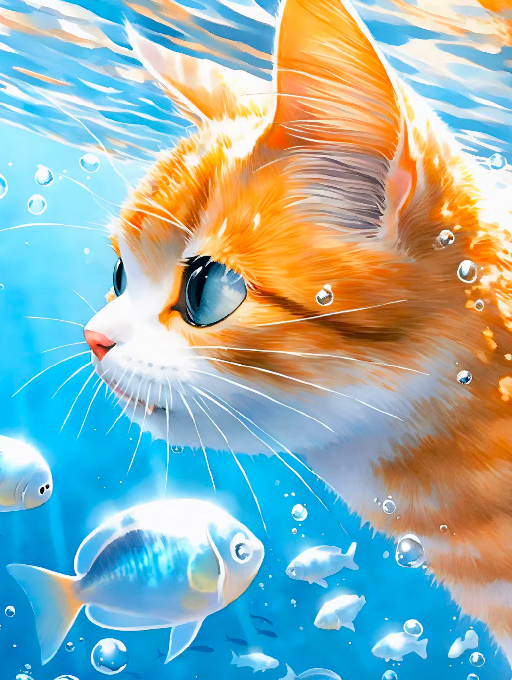 猫咪高清壁纸4k全屏60帧,萌萌哒粉色花篮里的猫咪图片壁纸