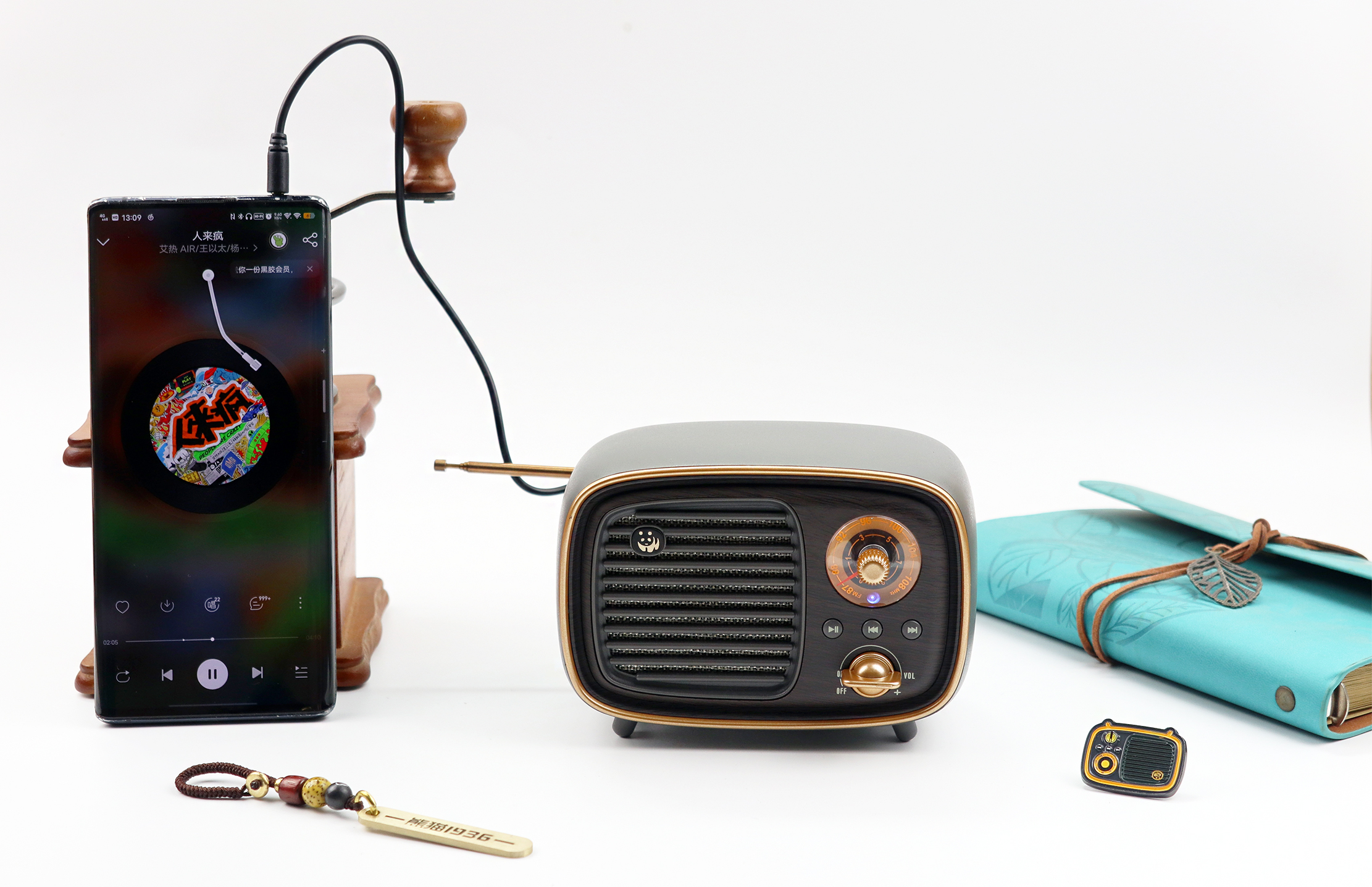 熊猫复古收音机1936评测,复古熊猫音响