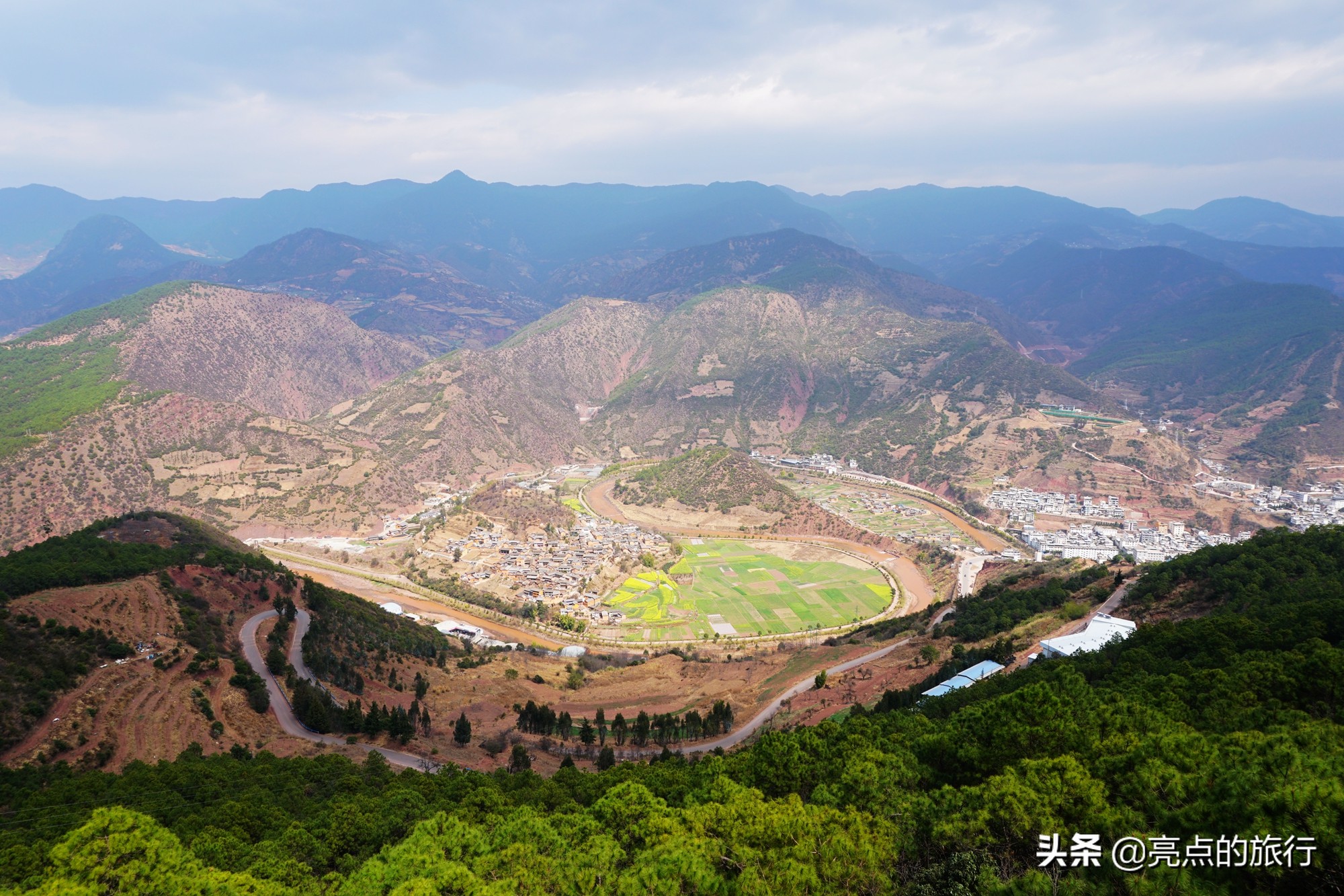 云龙县诺邓太极图景观,云南大理云龙县太极图