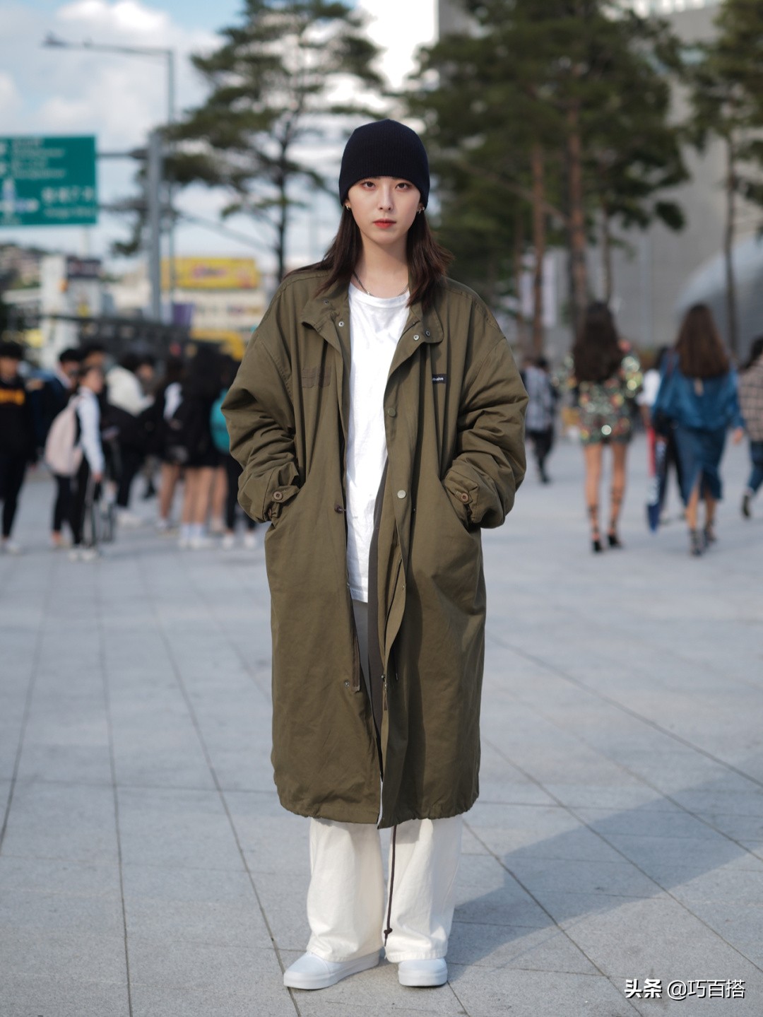 韩系穿搭厚外套,跟着韩流学穿搭