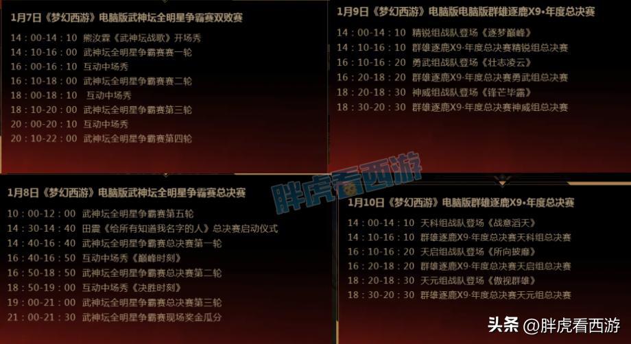 梦幻西游：武神坛新规开始执行，武神坛明星赛详细赛程