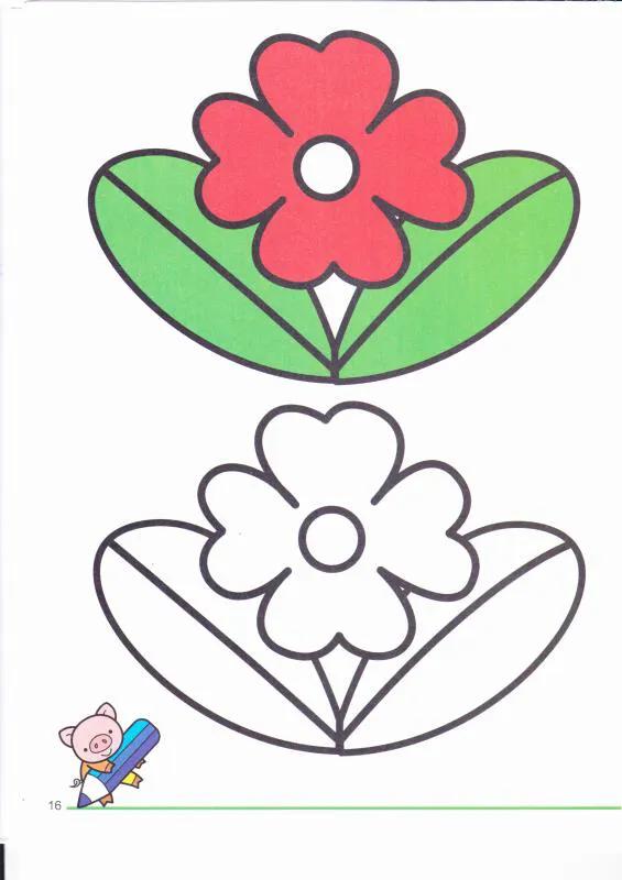 小班简笔画涂色,小班涂色素材怎么打印