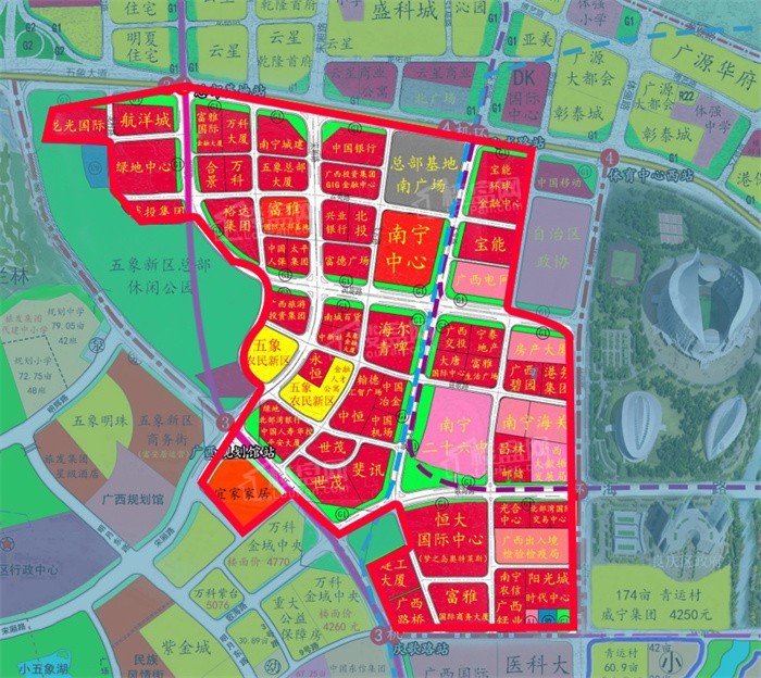 南宁五象总部基地地下商业,南宁五象总部基地最新信息