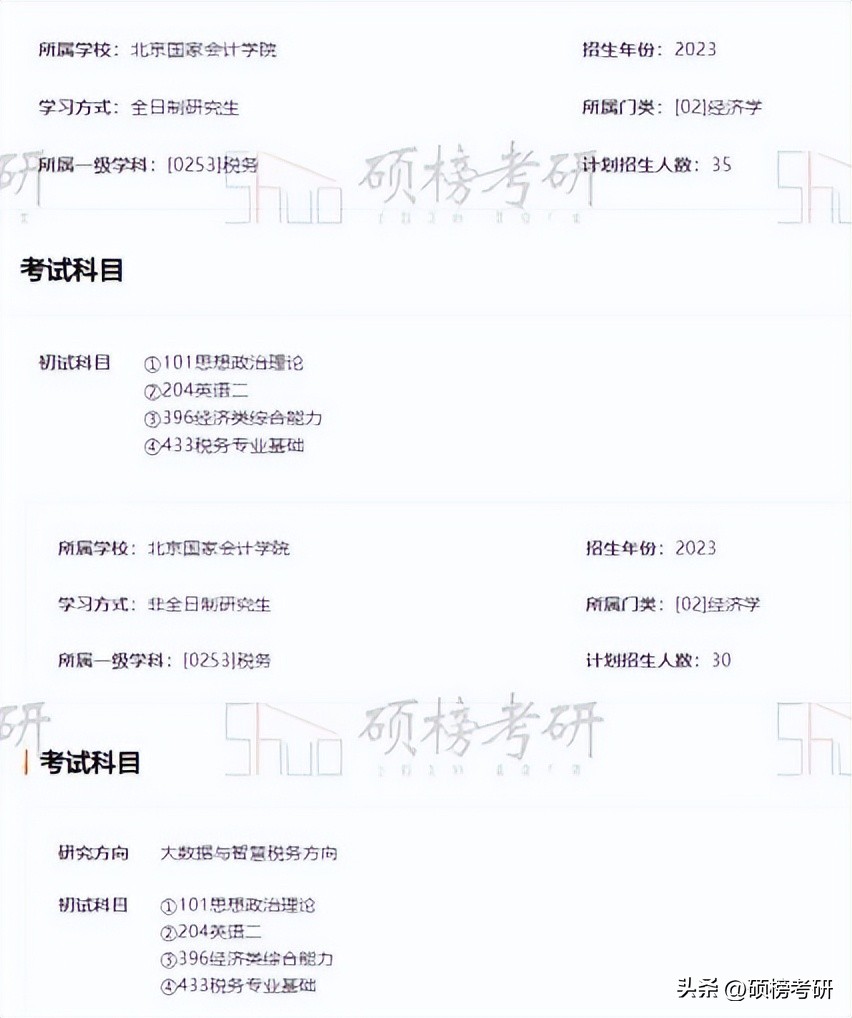 北京国家会计学院税务专硕,北京国家会计学院税务复试线