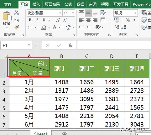 制作表格教程excel绘制斜线表头,excel三栏斜线表头最完美的方法