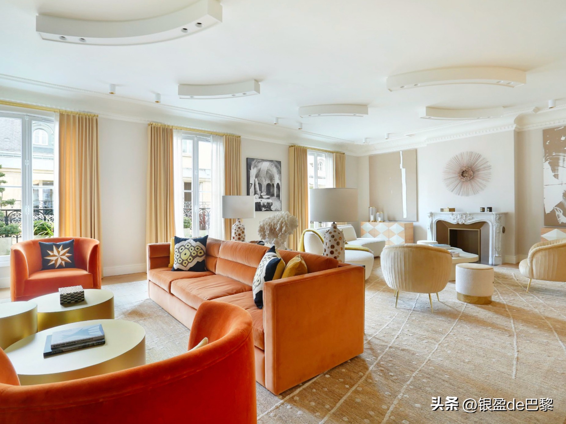 法国巴黎复式豪宅,巴黎顶级富人区豪华公寓